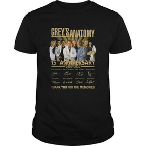 Greys Anatomy 15Th Anniversary 2005 2020 Thank You For The Memories Shirt